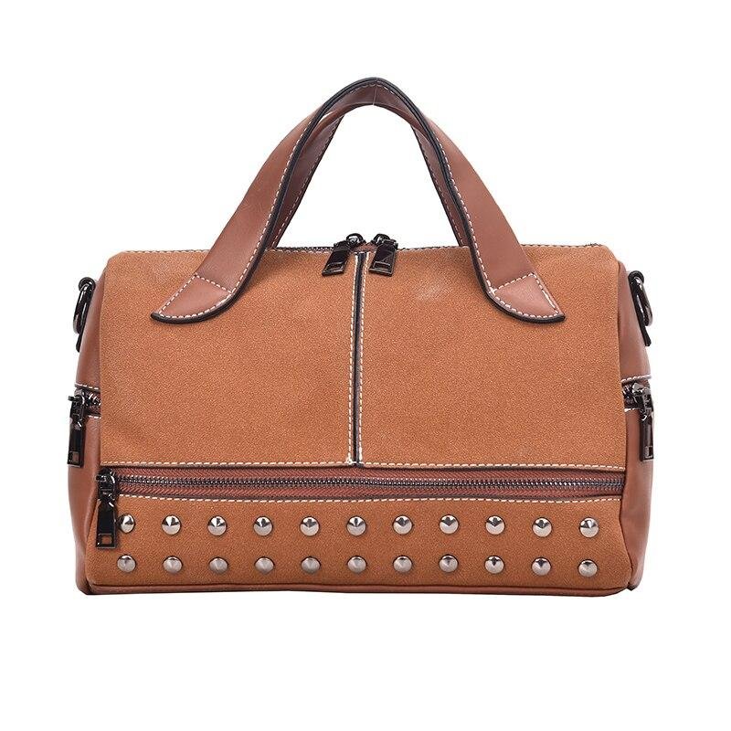 Ladies bag luxury handbag small crossbody bag ladies bag high quality leather shoulder bag handbag ladies rivet decoration