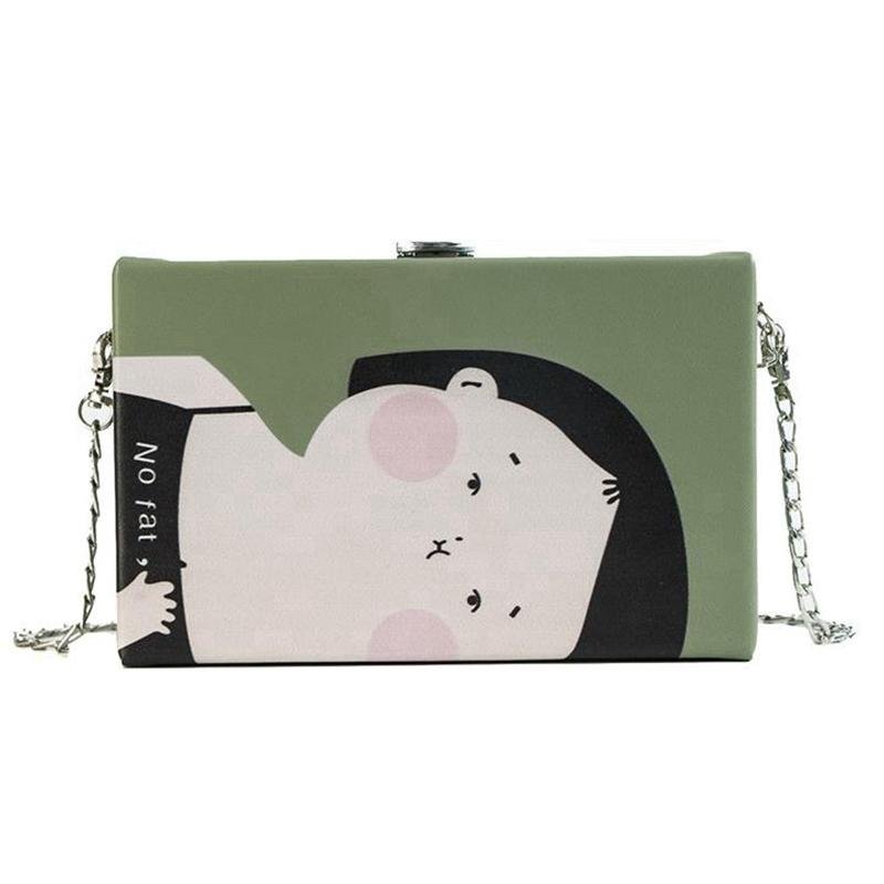 New Fashion Mini Flip Bag Personality Leather Small Lady Bag Shoulder Bag Casual Temperament Chain Messenger Bag