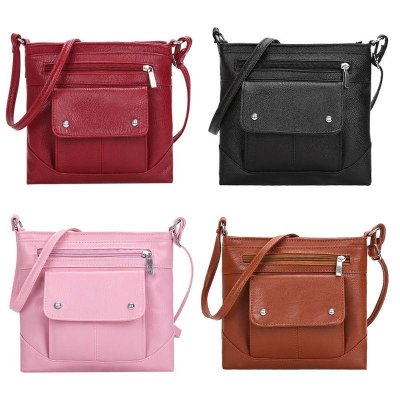 Small Crossbody Bags Casual Tote Messenger Handbag PU Leather Sling Shoulder Bags Satchel Bag Mochila bolsos mujer
